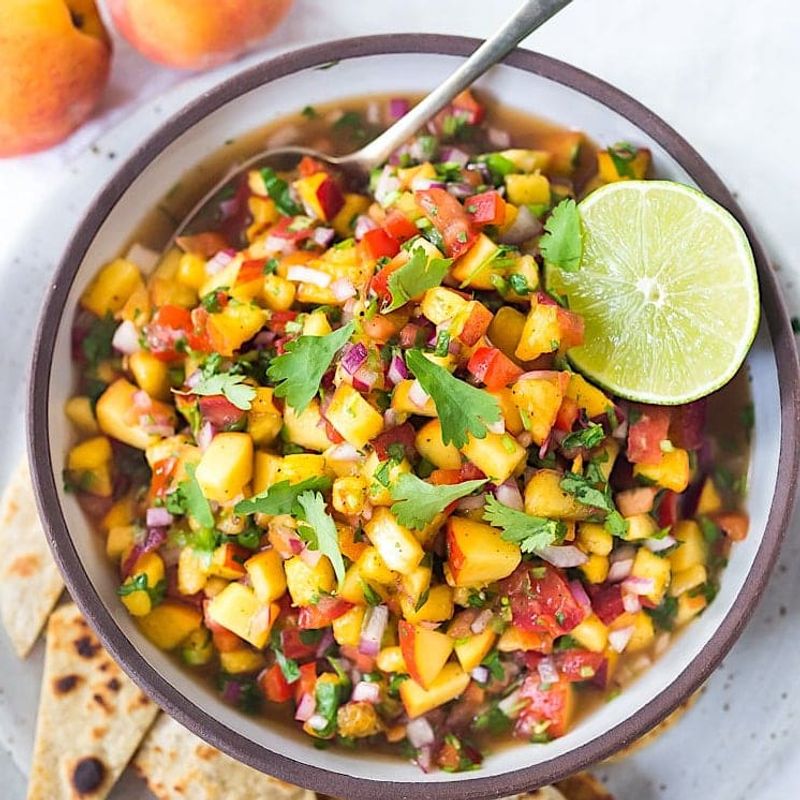 Peach & Jalapeño Salsa