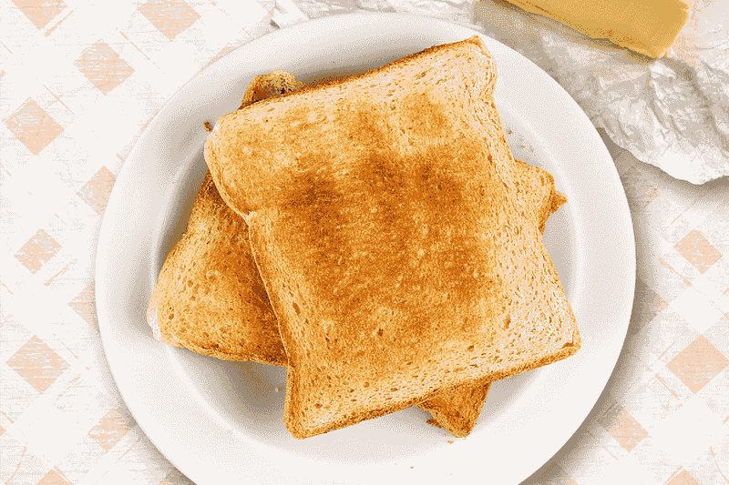 White Toast With Butter