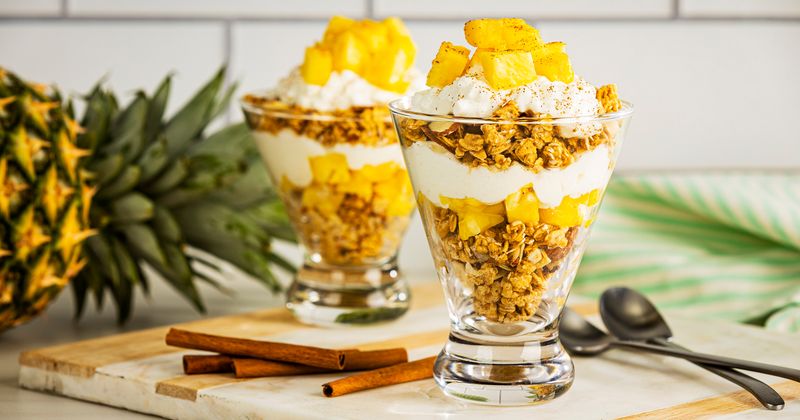 Tropical Pineapple Yogurt Parfait