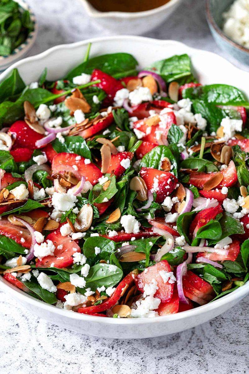 Strawberry Spinach Salad
