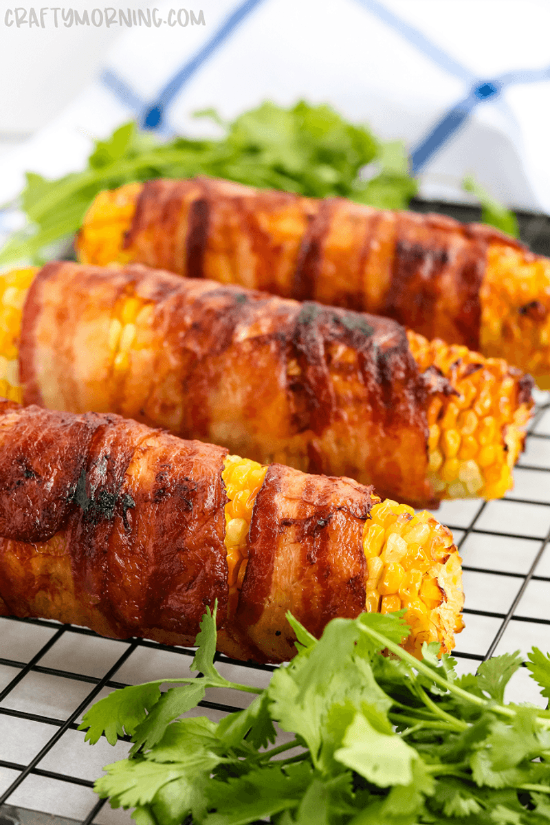 Bacon-Wrapped Corn On The Cob