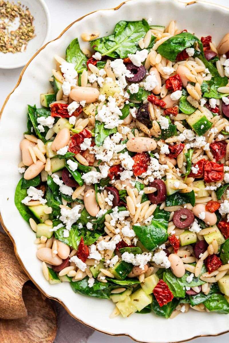 Orzo with Feta And Arugula