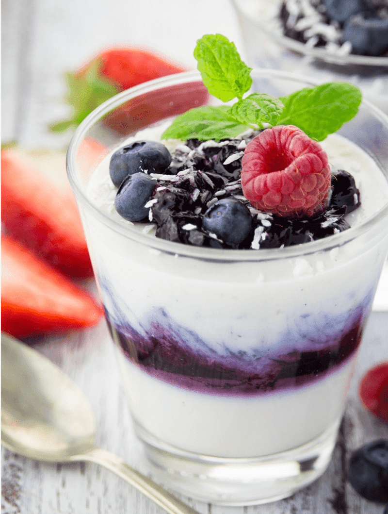 Blueberry Coconut Cream Parfaits