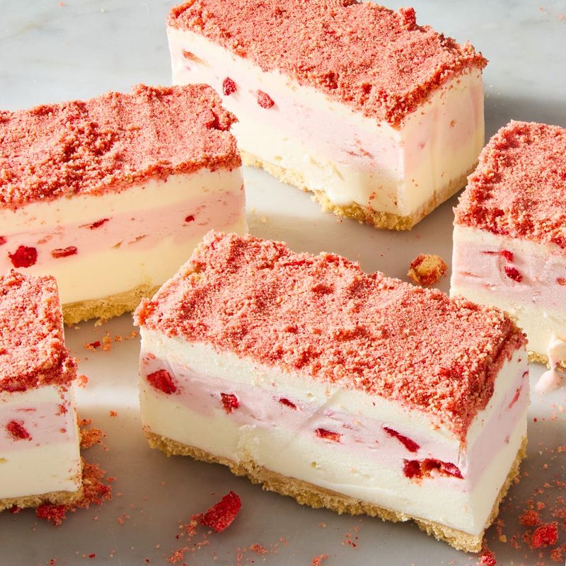 Strawberry Shortcake With Ice Cream Sandwich Layers