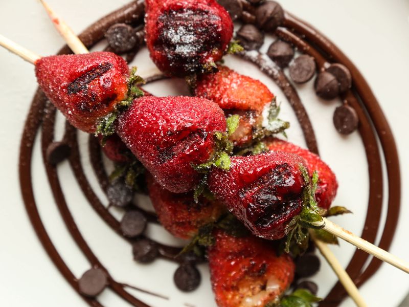 Grilled Strawberry Skewers