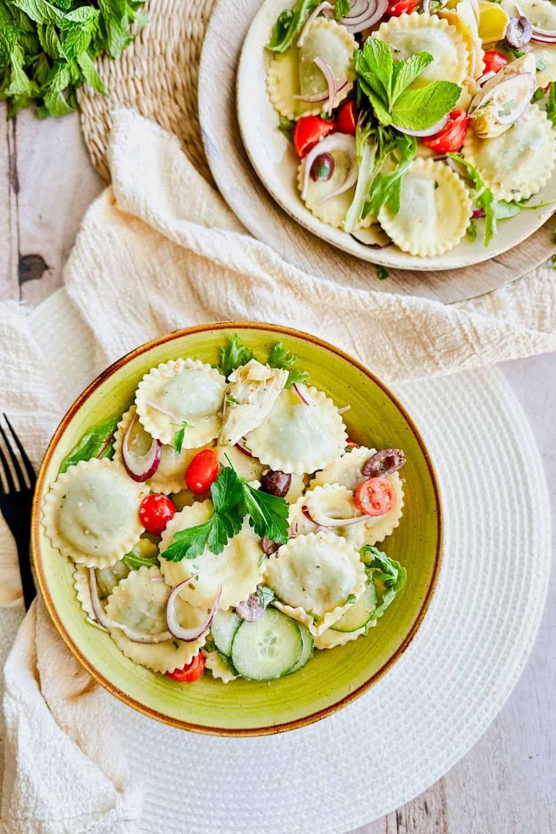 Frozen Ravioli Pasta Salad