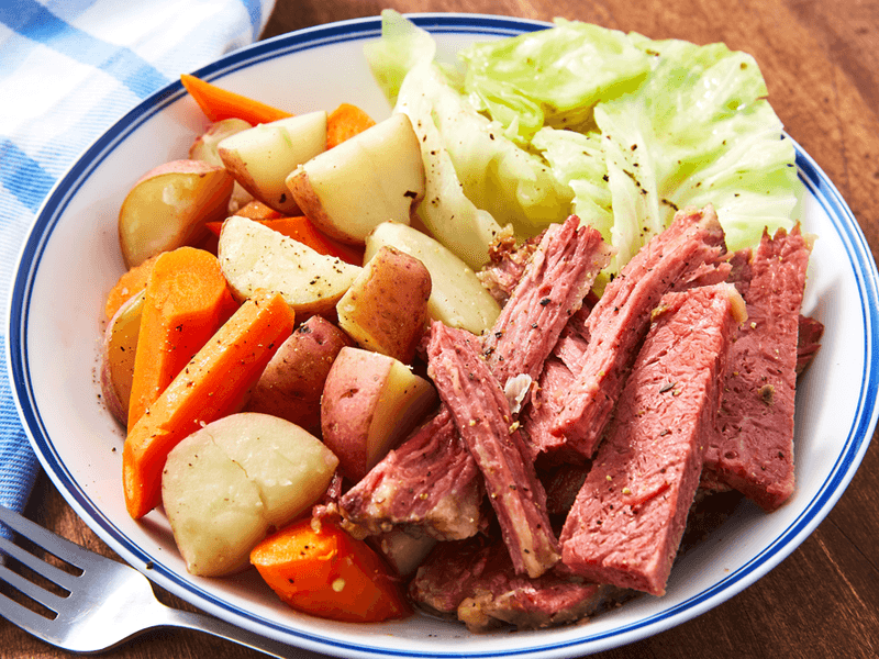 Boiled Dinner (Cabbage, Carrots, and Meat)