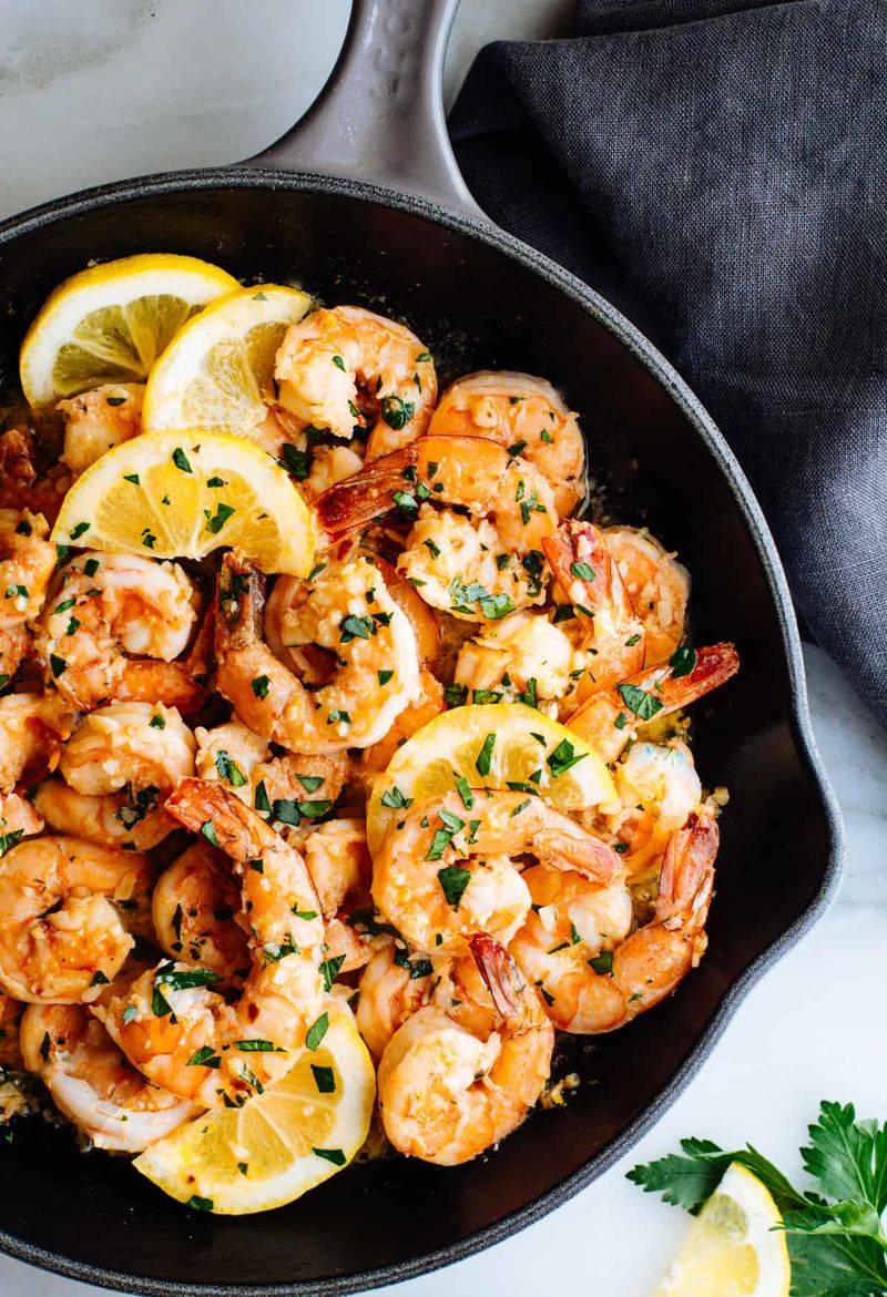 Lemony Garlic Shrimp