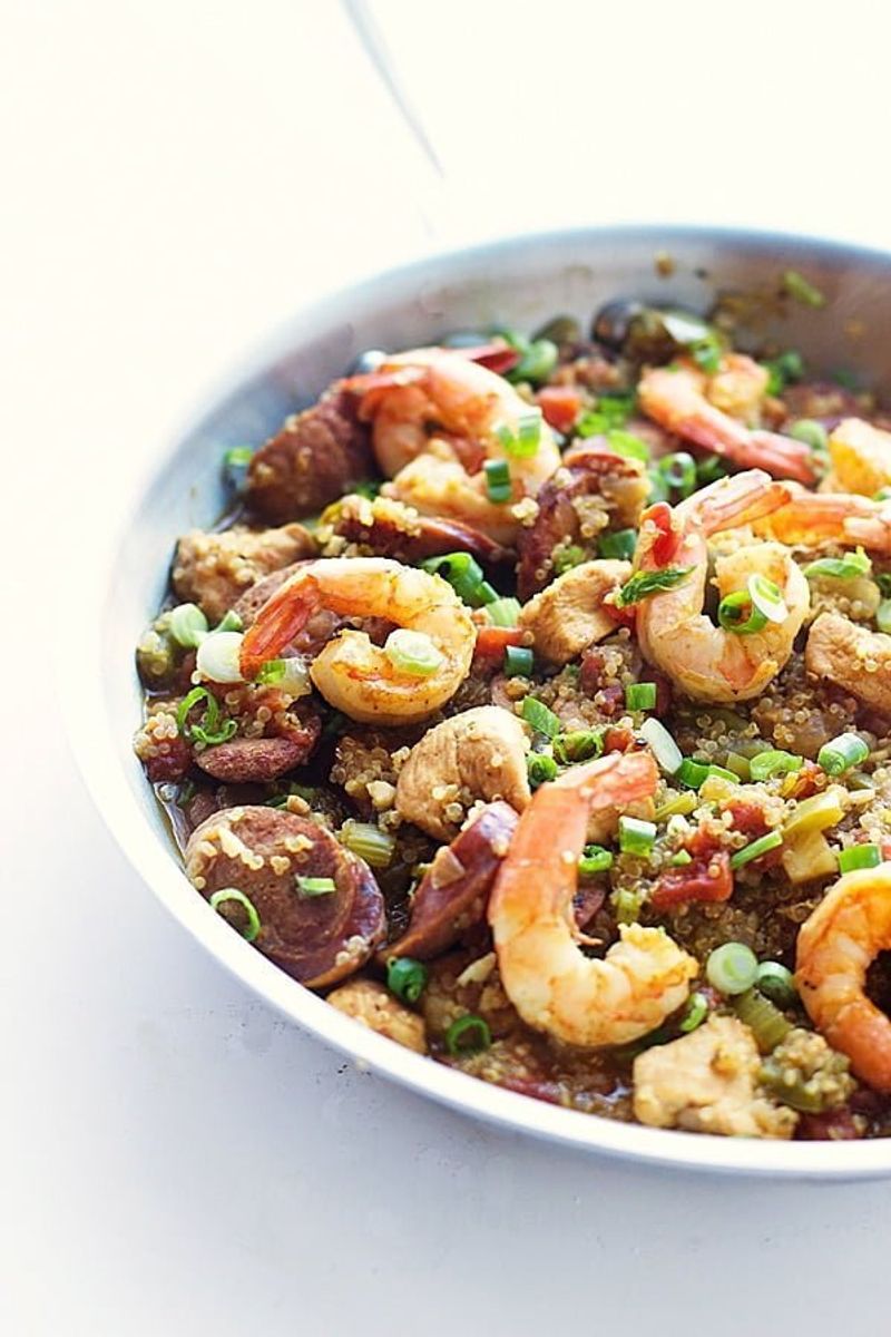 Quinoa Jambalaya With Chicken Sausage