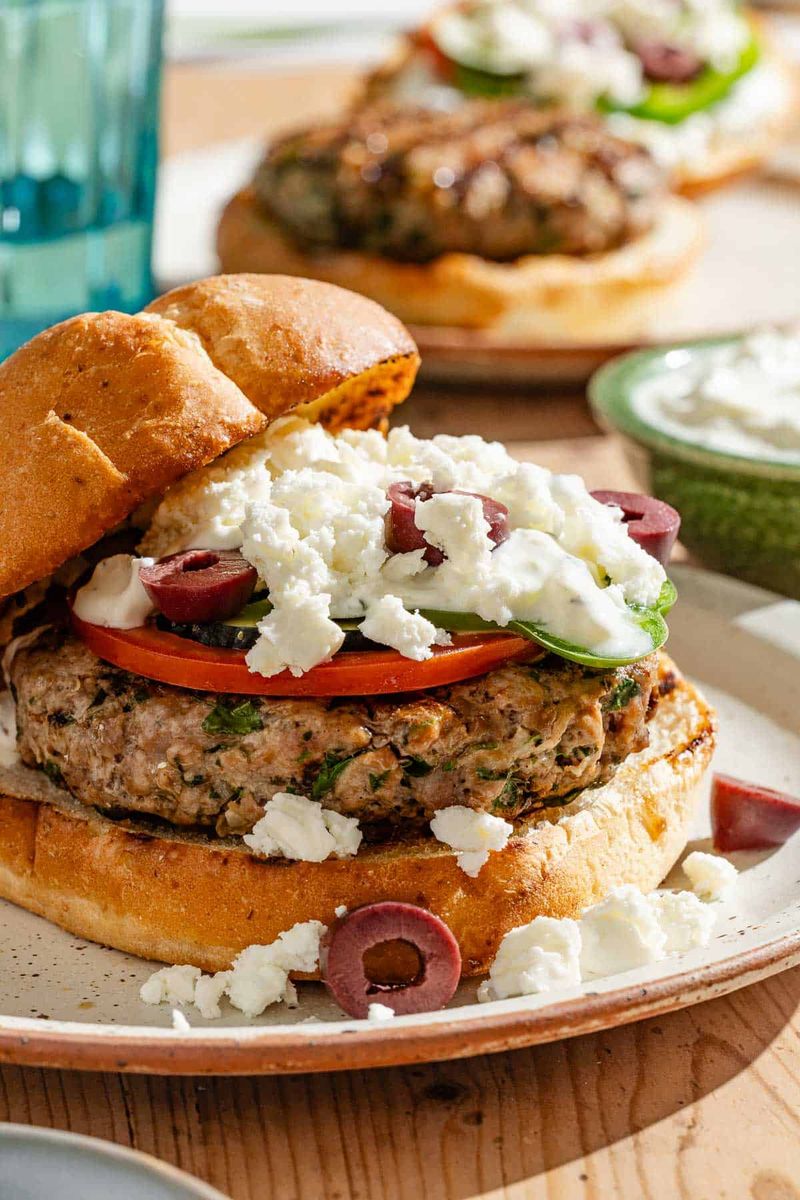 Mediterranean Lamb Burgers