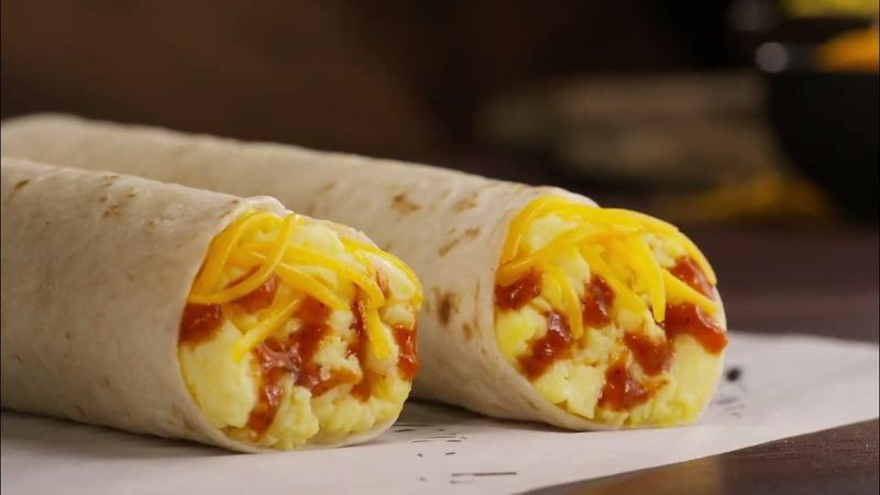 Del Taco Breakfast Roller