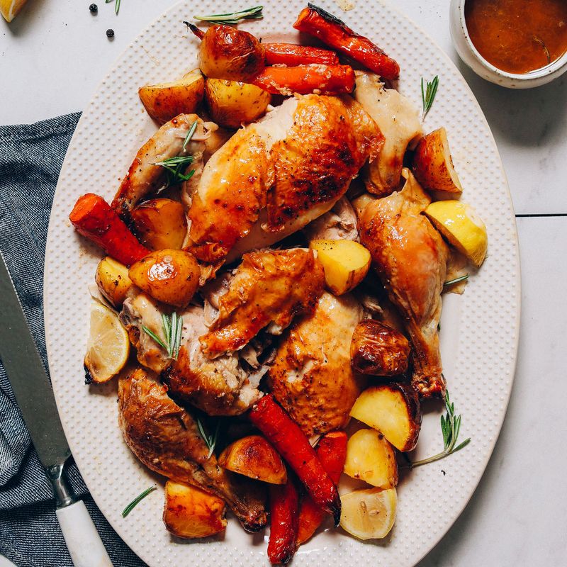 Sunday Dinner: One-Pot Lemon Herb Roasted Chicken