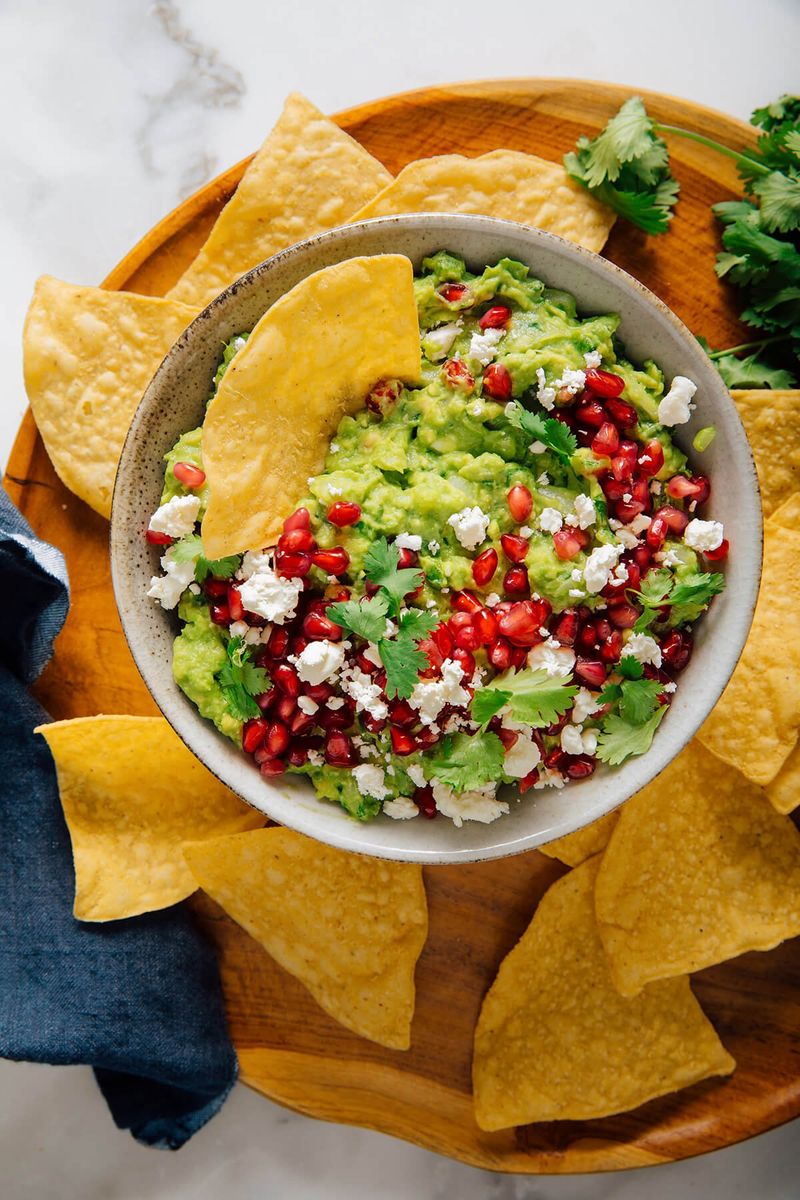 Party-Starting Pomegranate Guacamole