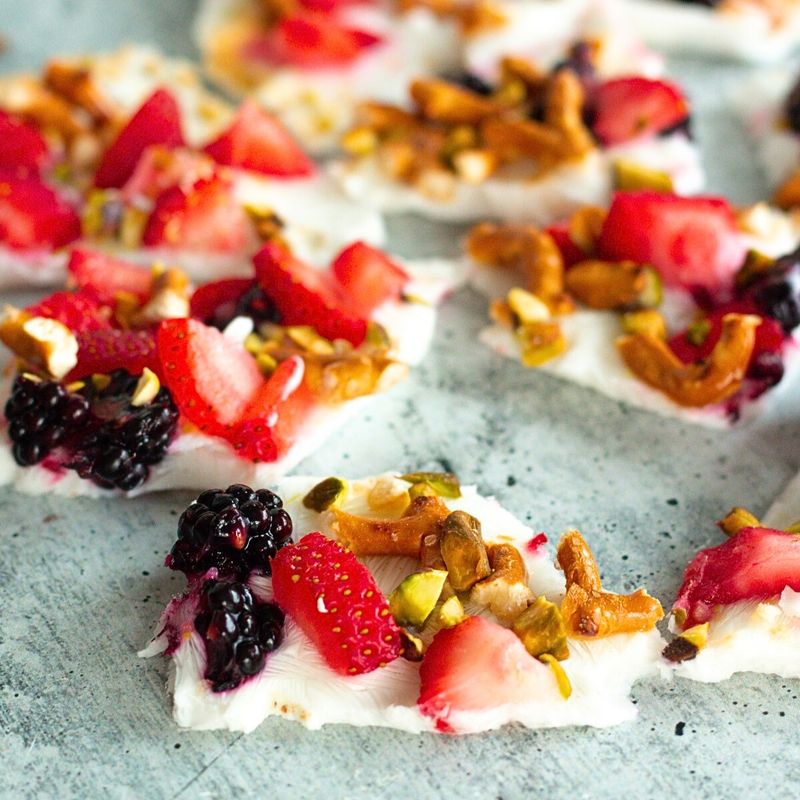 Frozen Yogurt Protein Bark