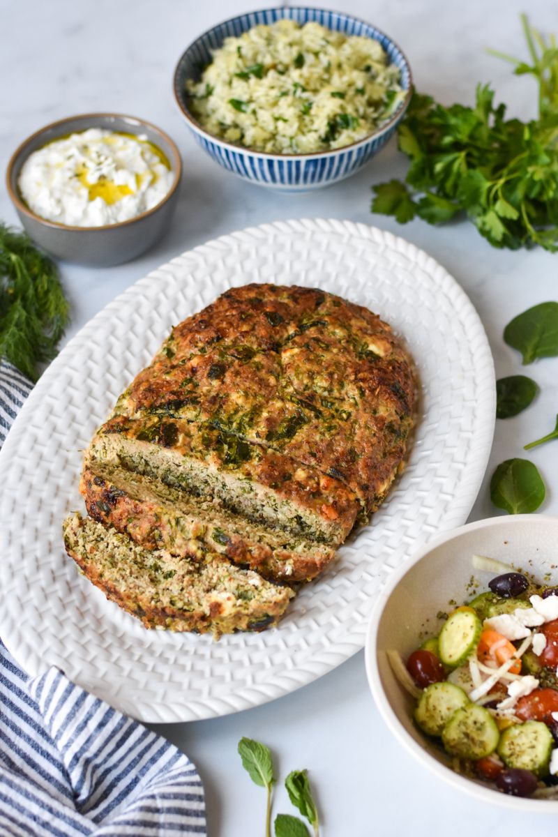 Spinach And Feta Chicken Meatloaf