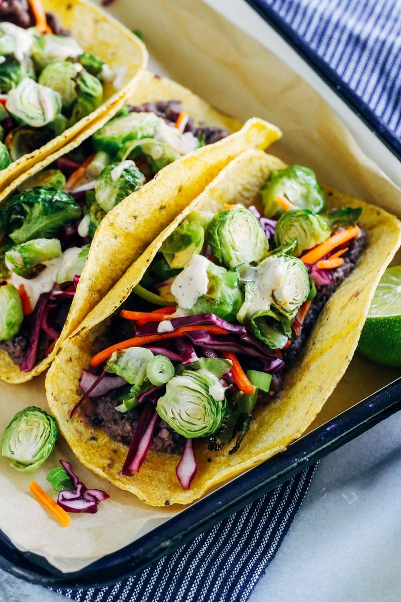 Crispy Brussels Sprout Tacos