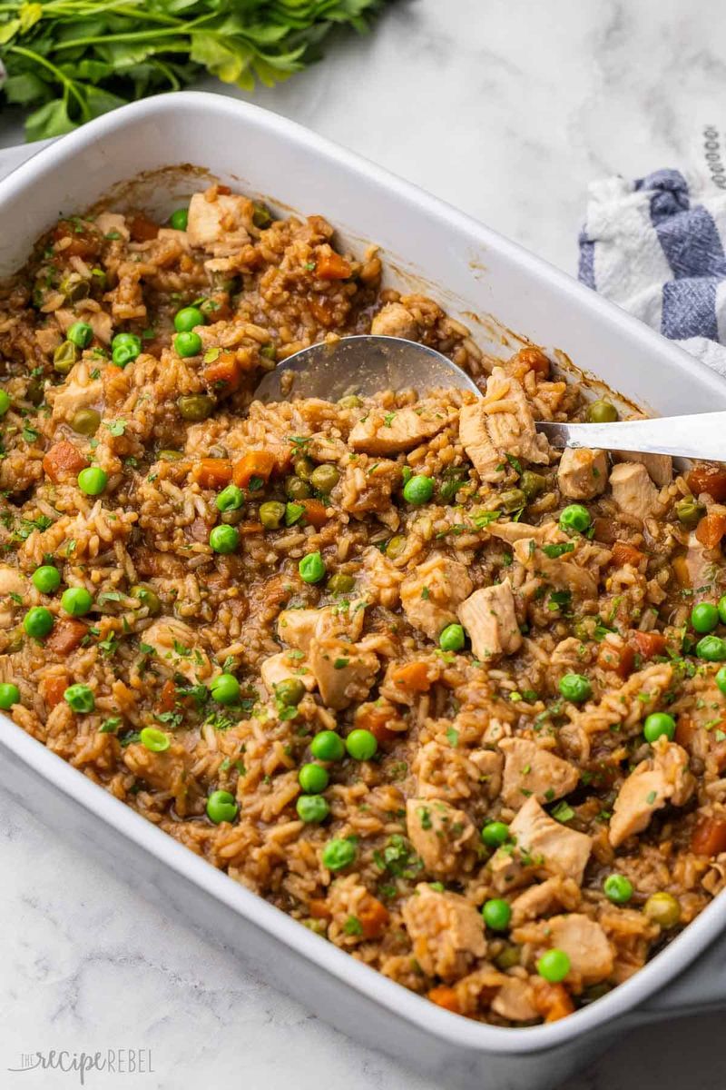 Teriyaki Chicken And Rice Bake