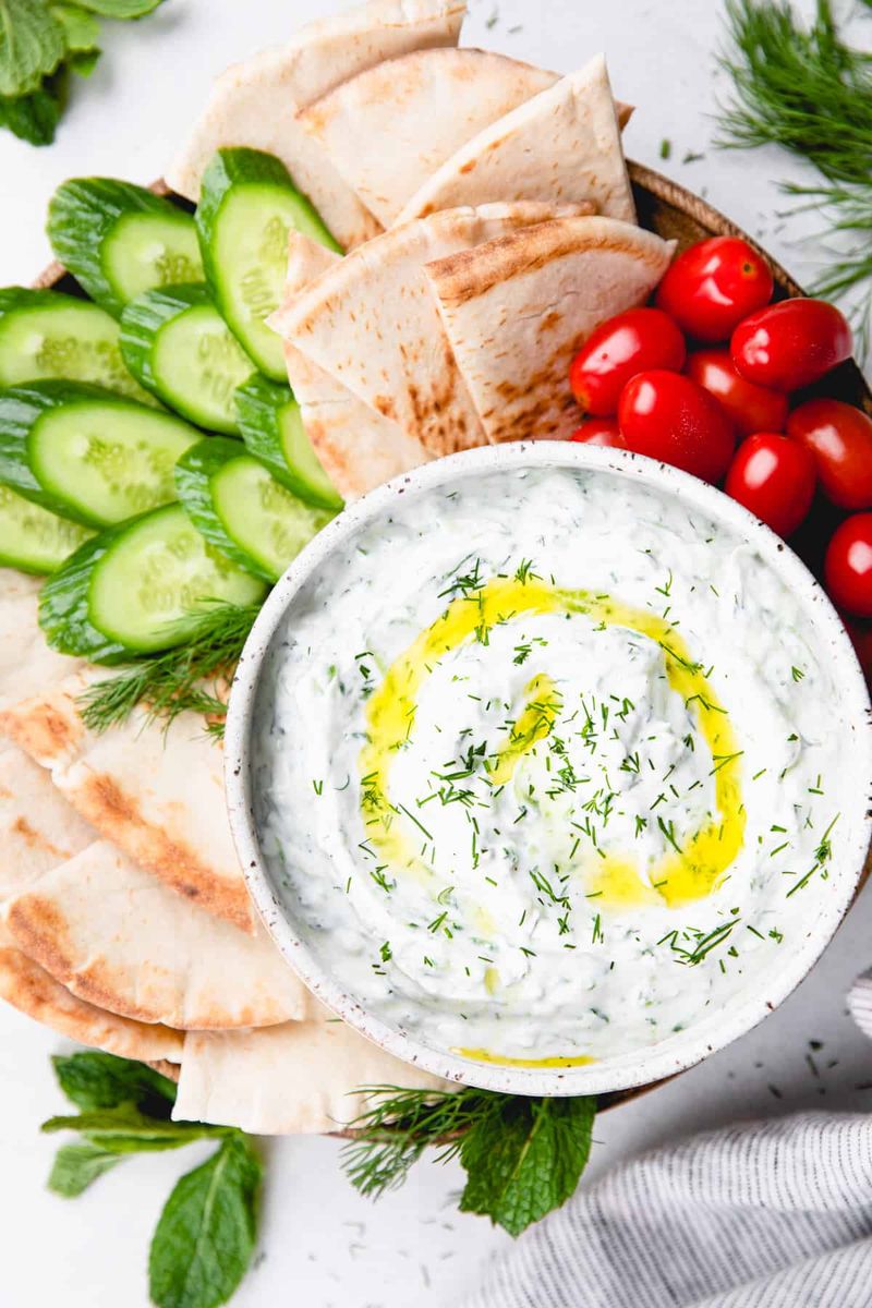Pita Bread And Tzatziki