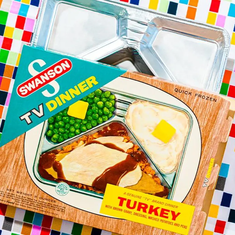 TV Dinners In Aluminum Trays