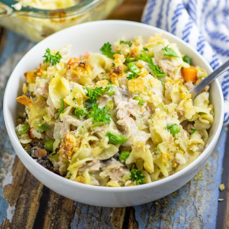 Tuna Noodle Casserole (Served Cold)