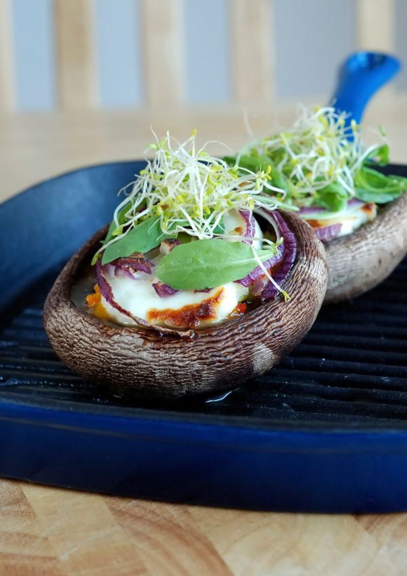 Tartare-Stuffed Mushrooms
