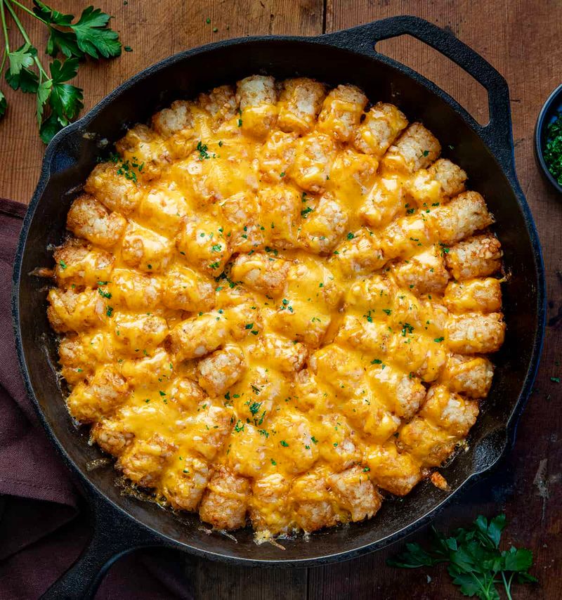 Sloppy Joe Tater Tot Skillet
