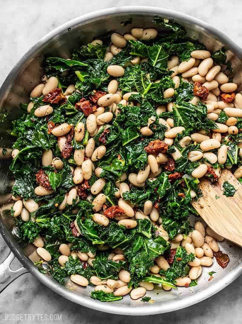 Tuscan White Bean & Kale Skillet