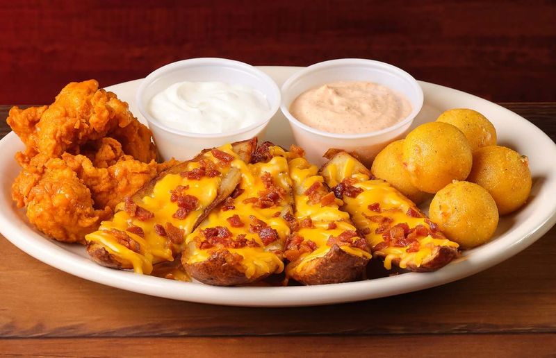 Texas Roadhouse's Rattlesnake Bites & Ribs Combo