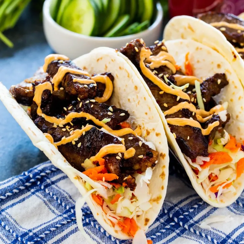 Korean BBQ Fusion Tacos