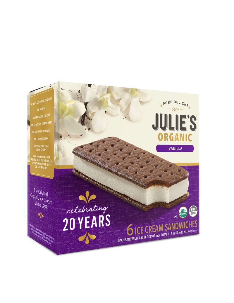 Julie’s Organic Frozen Yogurt Bars