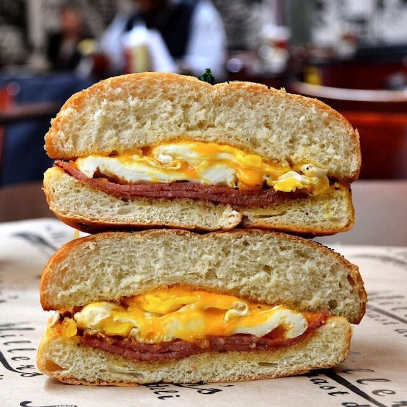 The Pork Roll/Taylor Ham Egg and Cheese (New Jersey)