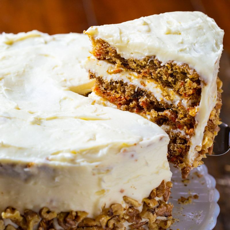 Classic Carrot Cake With Cream Cheese Frosting