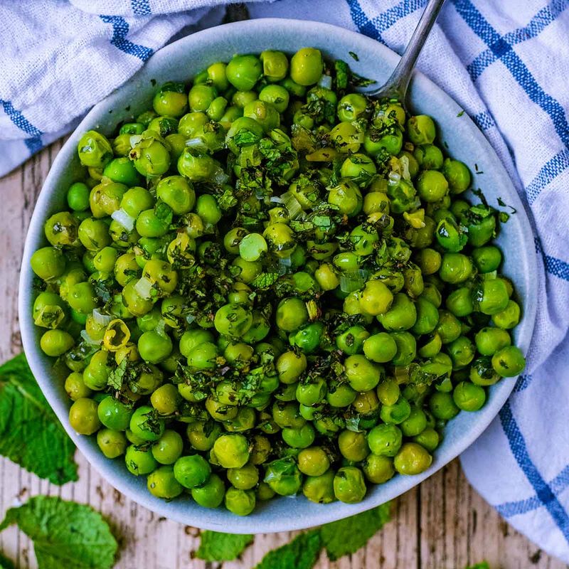 Curried Peas With Mint
