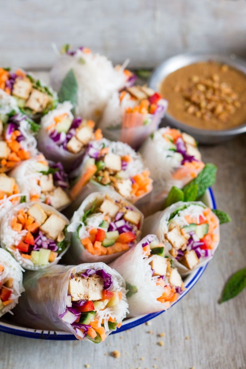 Rice Paper Veggie Wraps