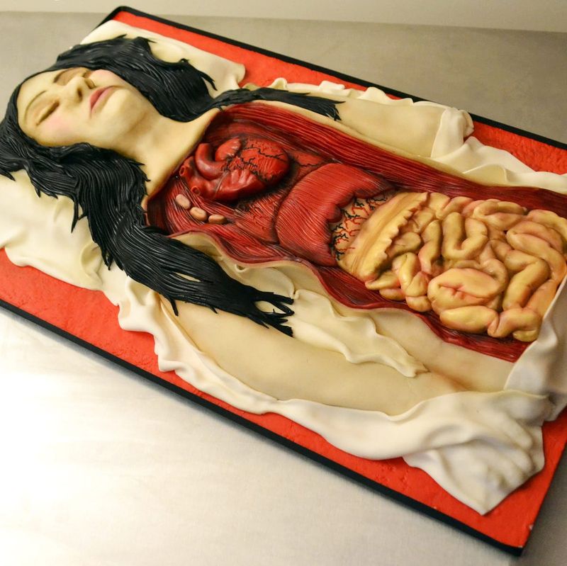 Bloody Autopsy Cake