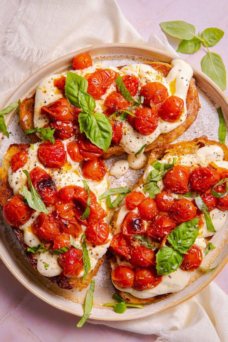 Tomato And Ricotta Tartine
