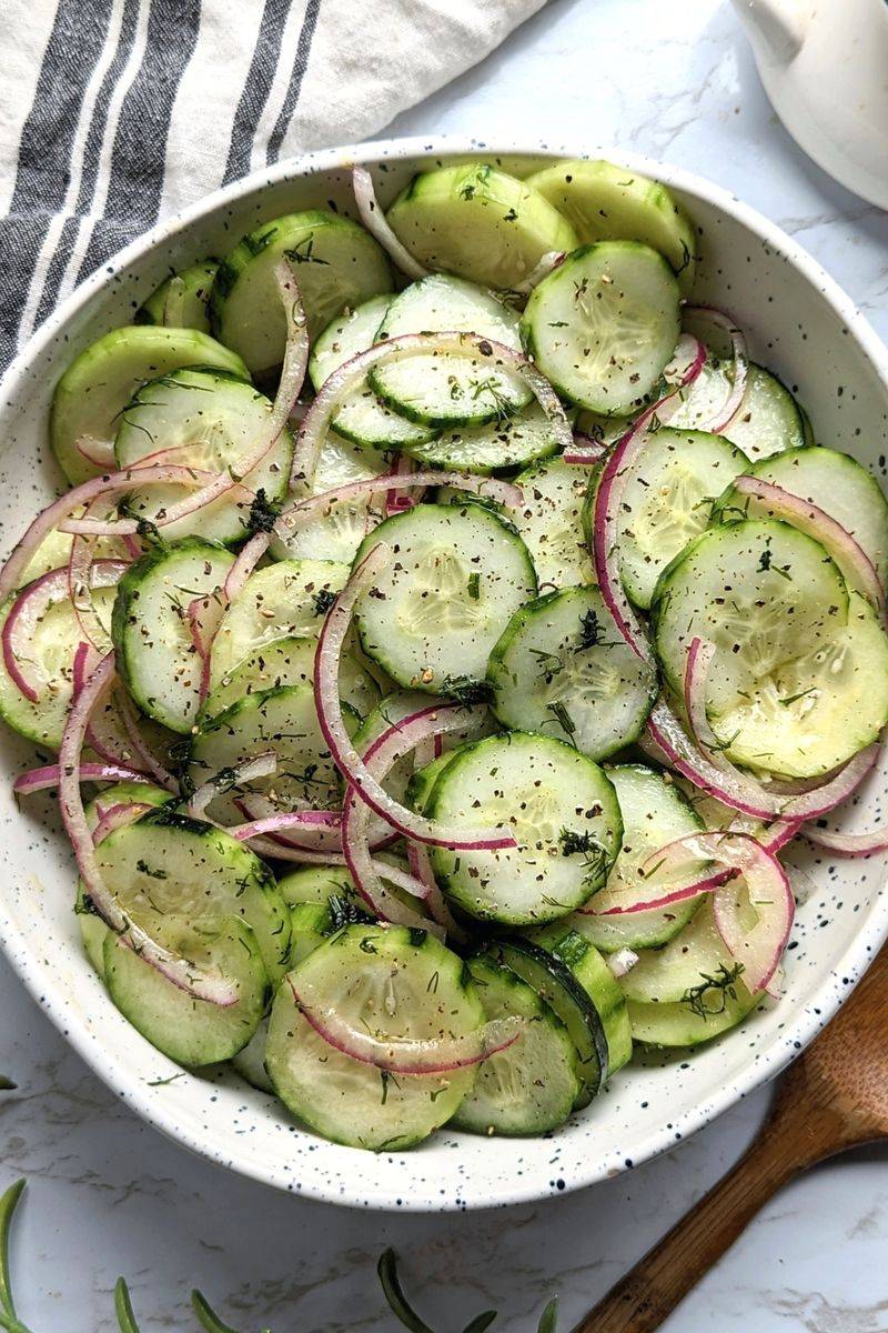 Tangy Cucumber Onion Salad
