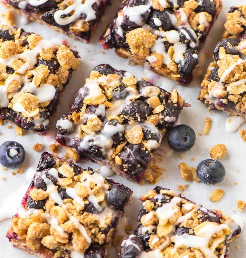 Blueberry Oatmeal Bars