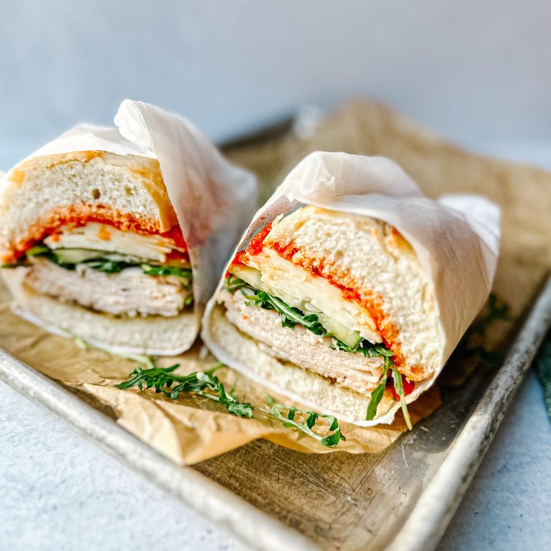 Tomato Jam And Turkey Sandwich