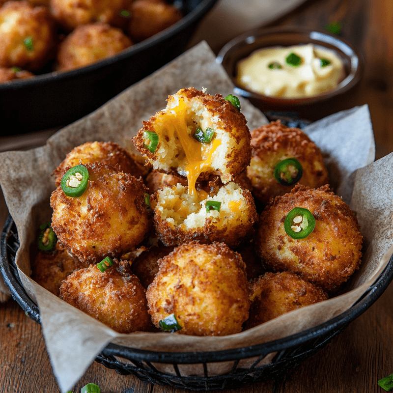 Hush Puppies With Jalapeño Honey Butter