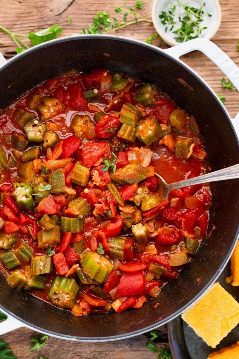 Okra And Tomatoes