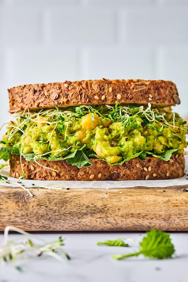 Smashed Chickpea & Avocado Sandwich