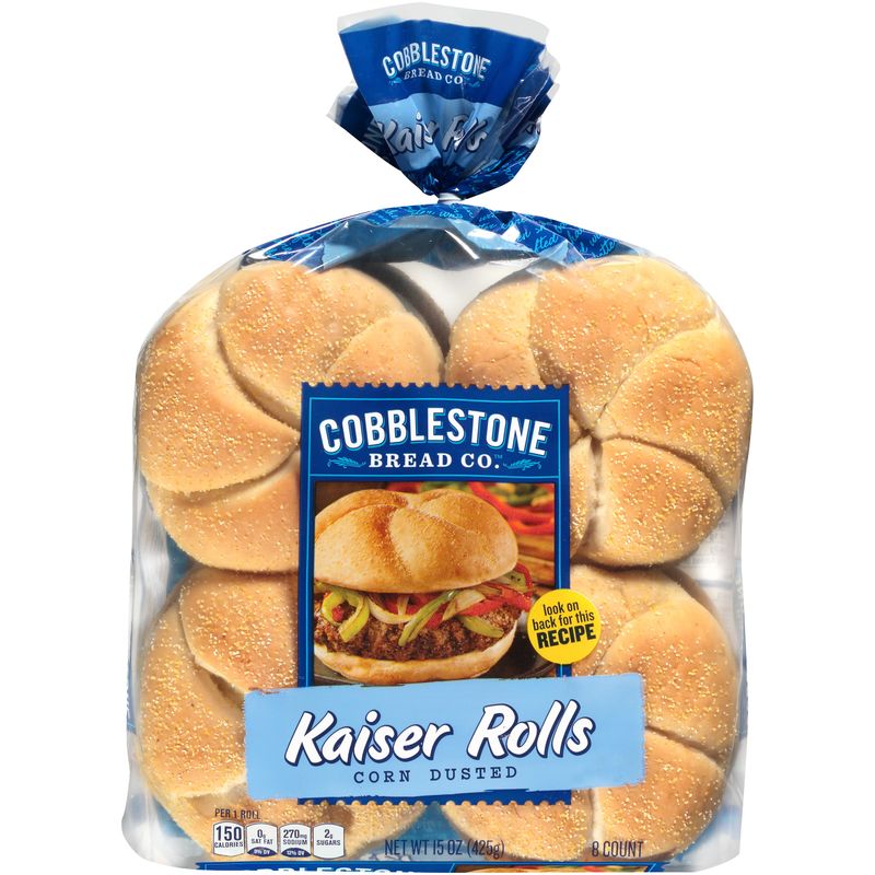 Cobblestone Bread Co. Corn Dusted Kaiser Rolls
