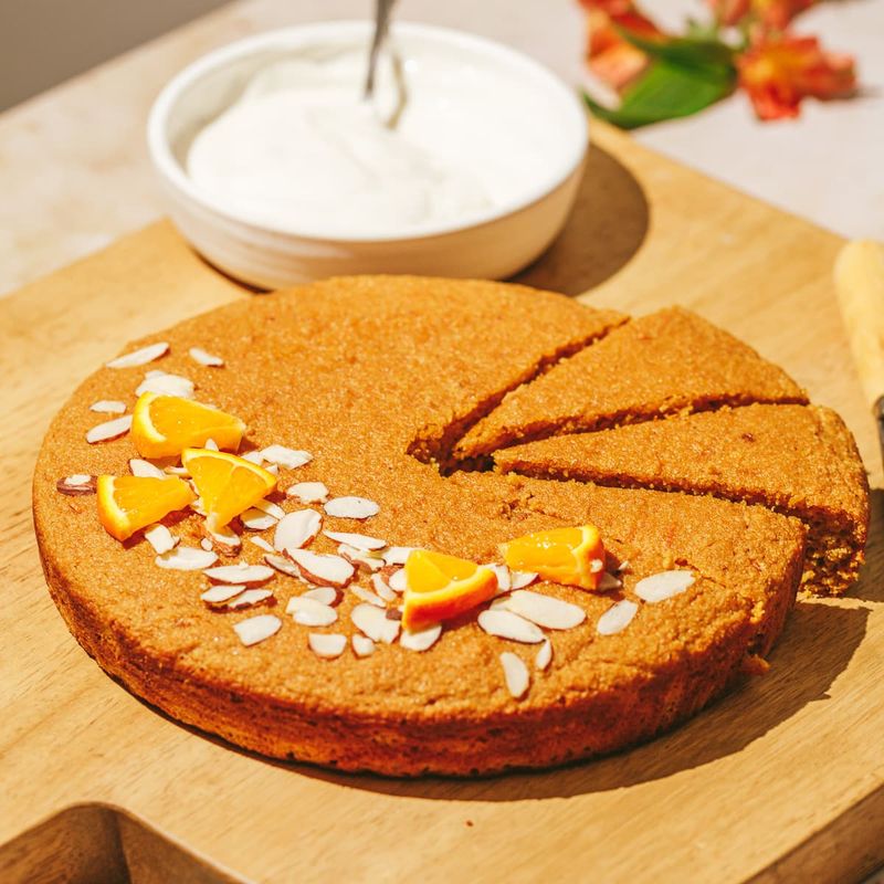 Mandarin Orange Polenta Cake