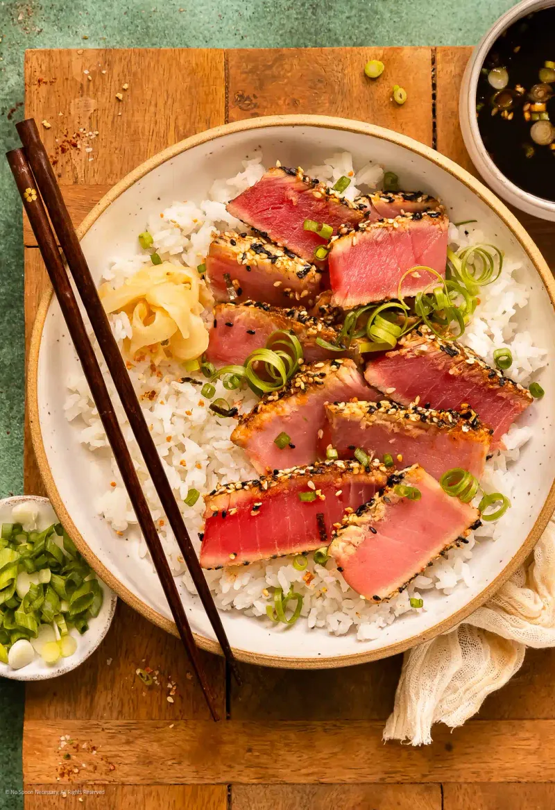 Five-Spice Tuna With Orange-Ginger Sauce