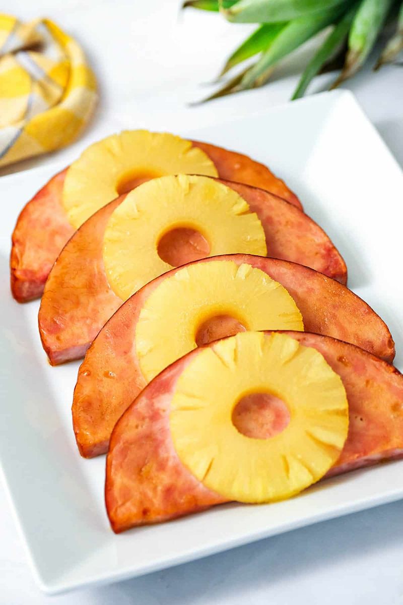 Ham Steak With Pineapple Ring