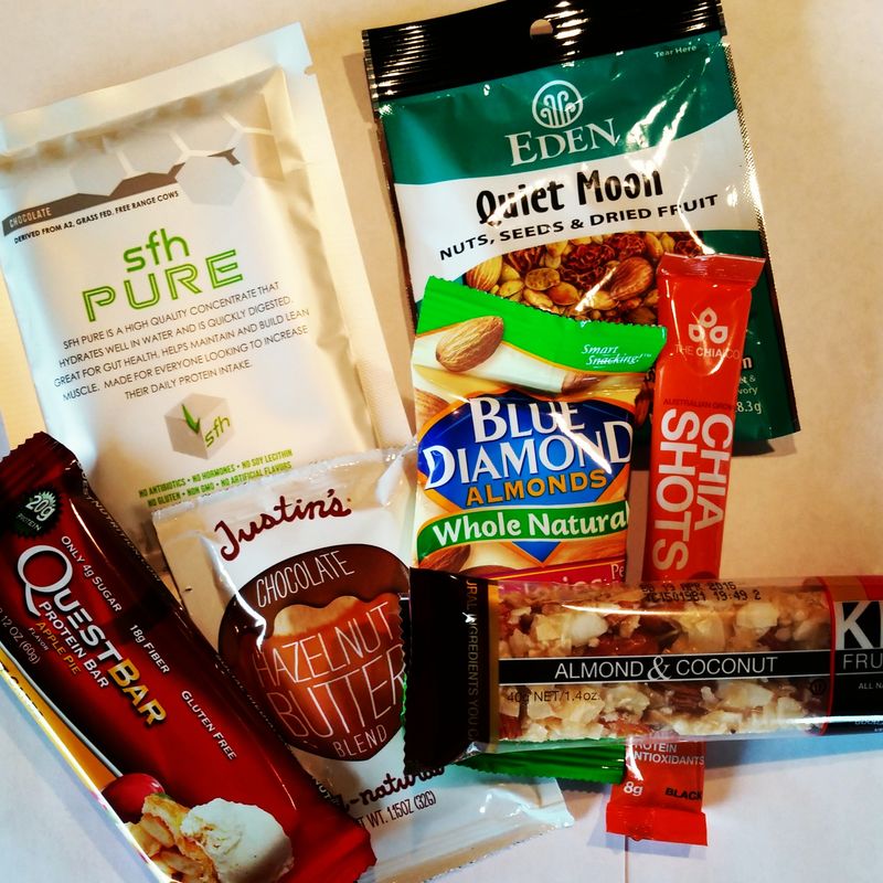 Protein Bars And A Piece Of Fruit