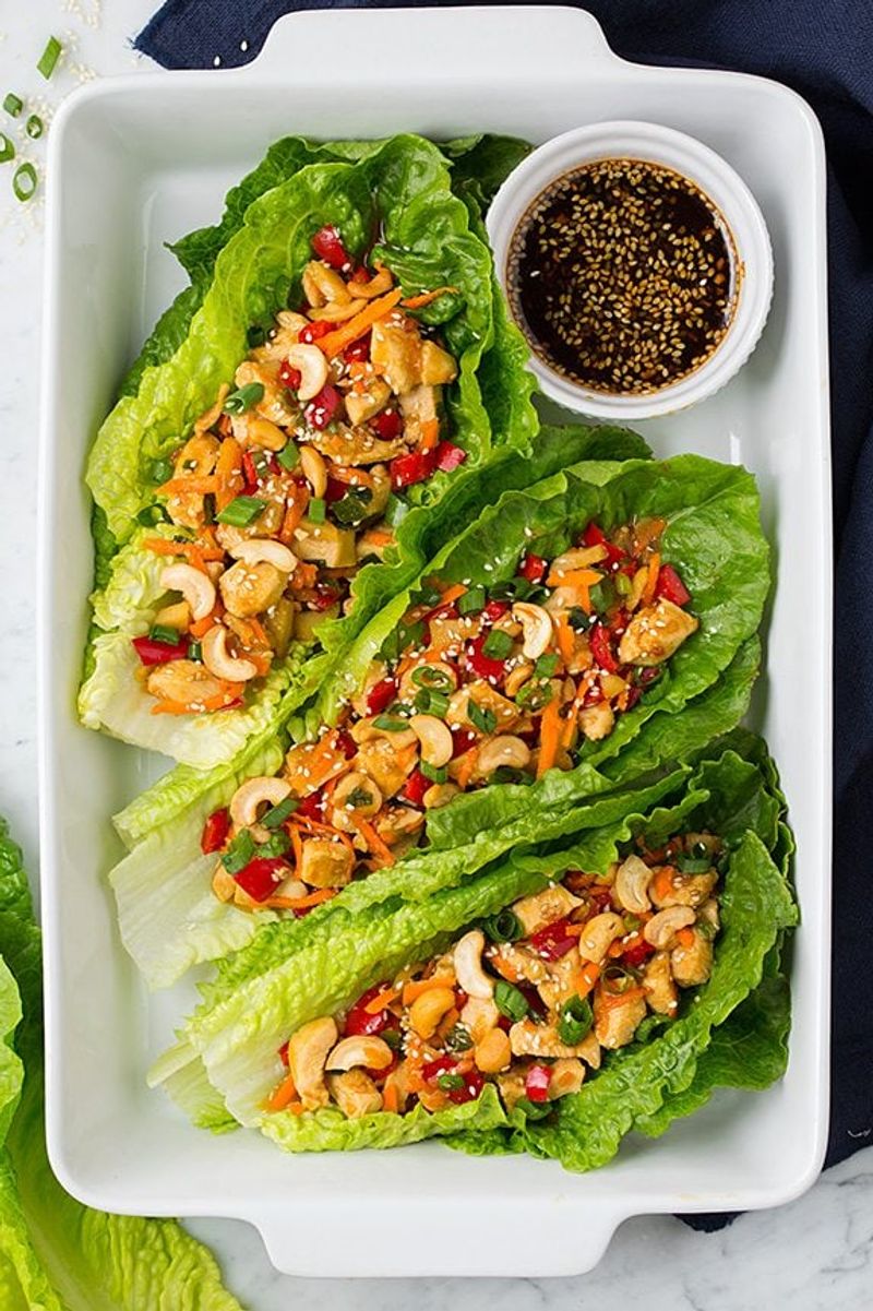 Teriyaki Chicken Lettuce Wraps