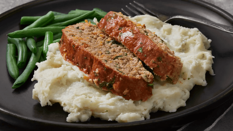 Meatloaf And Mashed Potatoes