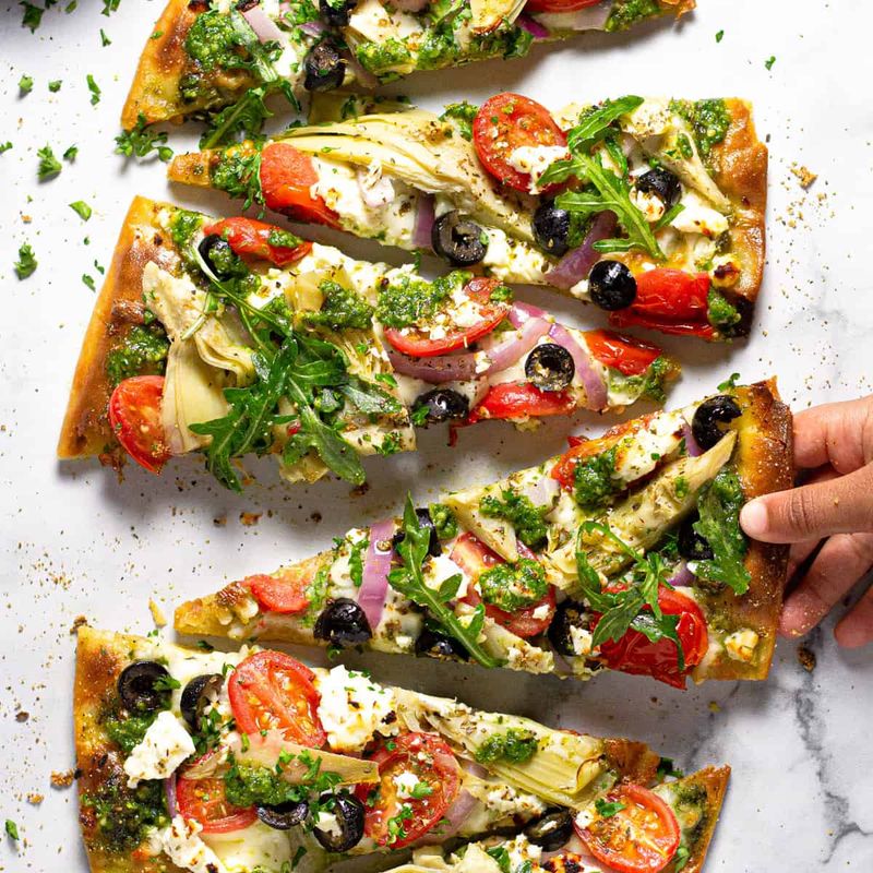 Veggie Flatbread Pizza